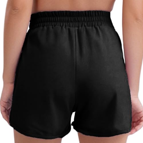 Girls Quick-Dry Skateboarding Sport Shorts Solid Color with Elastic Waist for Running Beach Vacation Activities2