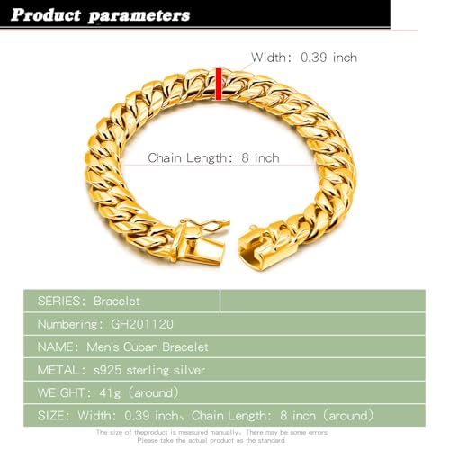 Pulsera clásica para hombre de plata 925 miniatura 3