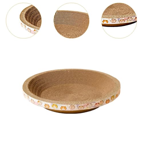 diwedaso Katzenkratzbrett, Schlafplatz, Kratznapf und Nest dienen als einzigartiger Ruheplatz für Katzen zum Ausruhen und Spielen. Katzenkratzmatte aus-9