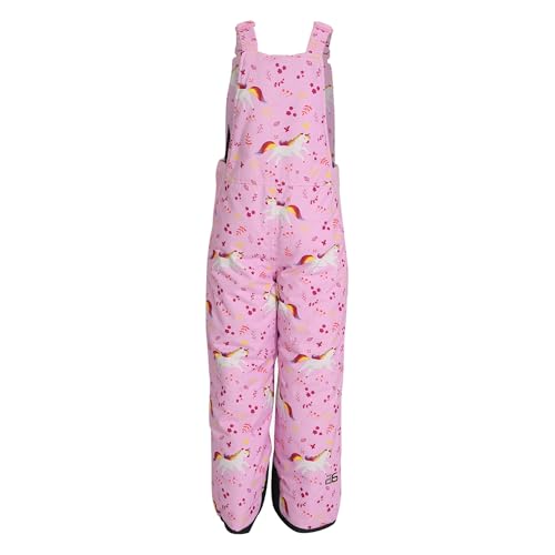 Arctix Infant/Toddler Chest High Snow Bib Overalls, Unicorn Party Pink, 3T