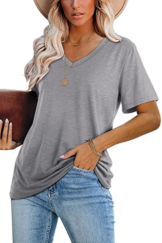 Lunivop-Womens-Tops-Casual-V-Neck-Short-Sleeve-Solid-Color-Basic-T-Shirt