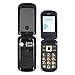 Zunate F138 2G GSM Unlocked Flip Cell Phone, 2.4In Dual Screen Flip Phone Unlocked Basic Cell Phone, Dual SIM Cellphone, 32MB + 32MB, 1200mah (Black)