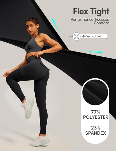 IUGA Butt Lifting Leggings for Women High Waisted Workout Cargo Leggings with Pockets Gym Yoga Pants Tummy Control3