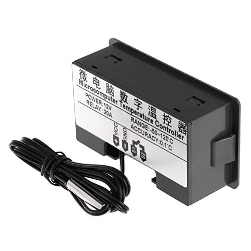 W3230 Digital Led Temperature Controller Module Digital Thermostat Switch With Waterproof Probe Programmable Heating Cooling Electronic Thermostat Range From -50℃ To 120℃ (24V 10A 250W)(2 Pieces) #TOP4