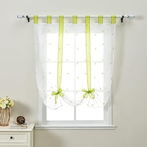 Thinkbay Grün Voile Raffrollo 60x140cm 1er-Pack