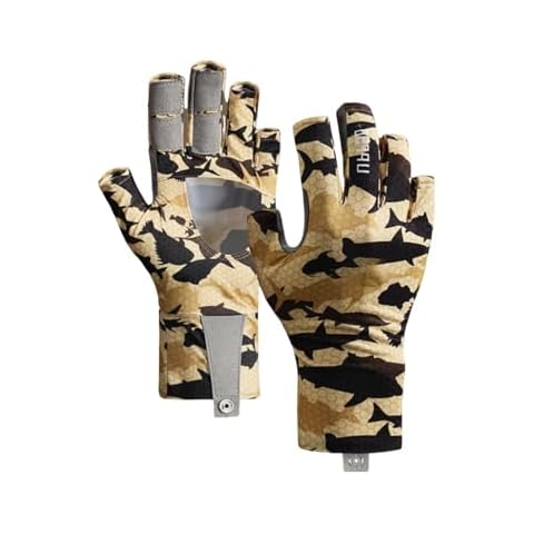 Taizicity Fishing Gloves - Sunscreen Gloves UPF50+, Fishing Gloves Men, Kayaking Gloves, Fishing Glove, Boating, Biking, Hunting,Outdoor Gloves,Fishing Accessories (Yellow, Large) Cover