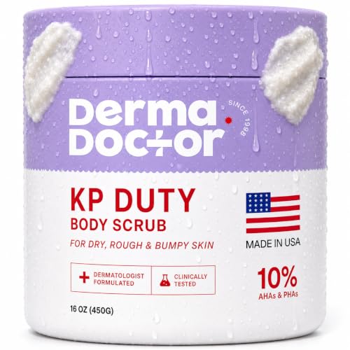 DERMAdoctor KP Bump Eraser Body Scrub, 10% AHAs + PHAs, Keratosis Pilaris