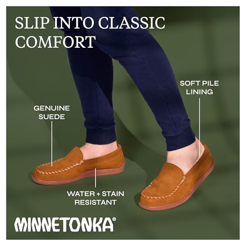 Image of Minnetonka Men's Pile Lined Hardsole Slipper