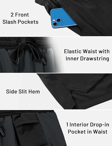 MIER Mens 3 Inch Shorts for Athletic Running Dry Fit Lightweight Workout Gym Active Shorts with Brief Liner, Pockets3