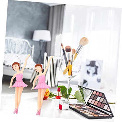 Toyvian 4 Pçs Enfeites De Balé Molde Bolosicles Bonecas Em Miniatura Meninas Brinquedos Enfeite De M