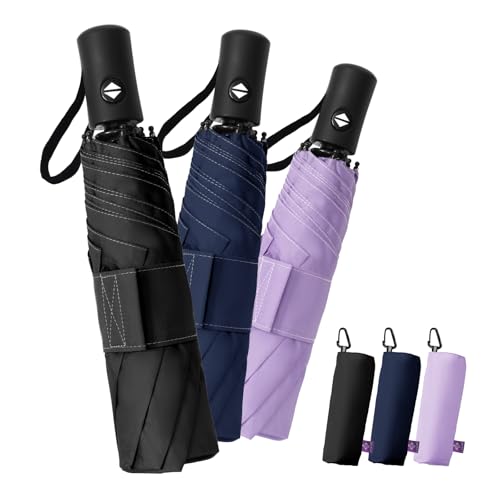 LILAC Compact Travel Windproof Umbrella