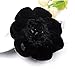 Skyvan Crystal Floral Snood Net Barrette Hair Clip Bun Cover