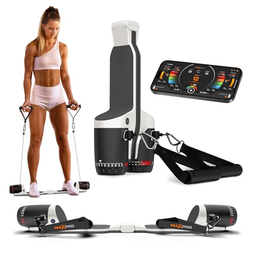 MAXPRO Fitness: Cable Home Gym | As Seen on Shark Tank | Versatile, Portable, Bluetooth Connected |...