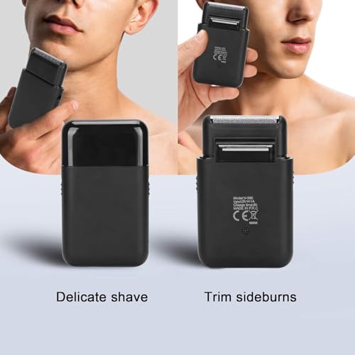 Image of Drumstone (𝐄𝐱𝐥𝐮𝐬𝐢𝐯𝐞 𝟐𝟎 𝐘𝐞𝐚𝐫𝐬 𝐰𝐚𝐫𝐫𝐚𝐧𝐭𝐲) Rechargeable Wet & Dry Electric Razor for Men, 500mAh Beard Trimmer & Shaver with Sharp Precision Blades for Face Grooming, 5W Cordless Personal Care Machine