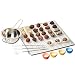 Produktbild Westmark Pralinen-Set, 4tlg., 1 Pralinen-Basis-Set + 1 Wasserbad-Schmelzschale + 100 Papier-Pralinenförmchen, weiß + 80 Papier-Pralinenförmchen, bunt, Rostfreier Edelstahl/Stahl/Papier, 314722E6
