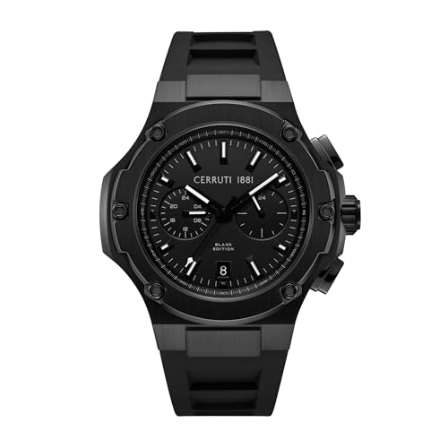 Montre Duo-Time Cerruti 1881 quartz homme avec grand cadran 55mm acier étanche