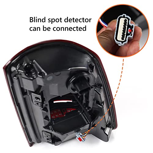 Fione-For Dodge Ram 1500 Tail Light Assembly 2019-2022 Rear Lamps Without Blind Spot Detection Left Driver Side Rear Light Ch2800217 #TOP1