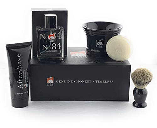 G.B.S GENTS Premium Men's Shaving Kit - 5PC Complete Set wit