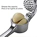 Seyee-bro Garlic Press Professional Crush Garlic Stainless Garlic Mincer Easy to Clean and Highly Durable