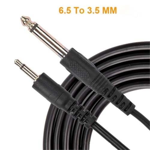 Cable de audio para guitarra 6,35 a 3,5 mm para conectar al altavoz directamente 3