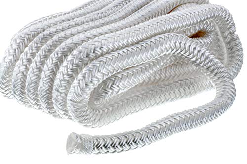 image for Seachoice Double-Braid Nylon Dock Line w/Eye Splice, Pre-Shrunk, Heat 