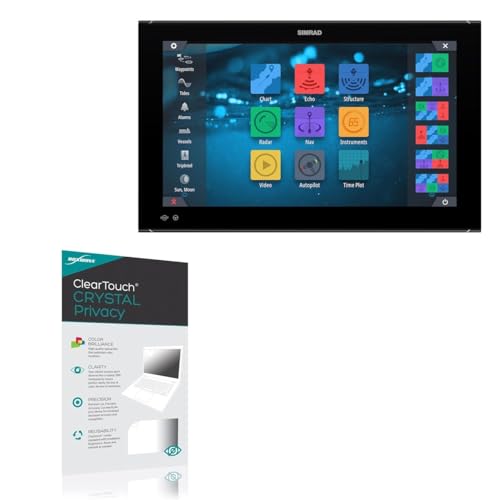 BoxWave Screen Protector Compatible with Simrad NSO Evo3 (24 in) - ClearTouch Crystal Privacy (2-Pack), Privacy Screen Protector Flexible Film Clear