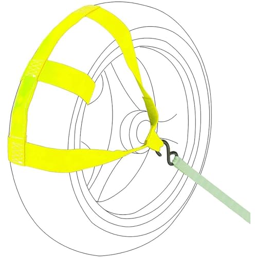 Oldbones Sangles d'arrimage universelles pour Motos - pour Roues arrières et Barres de Transport, en Jaune Fluorescent