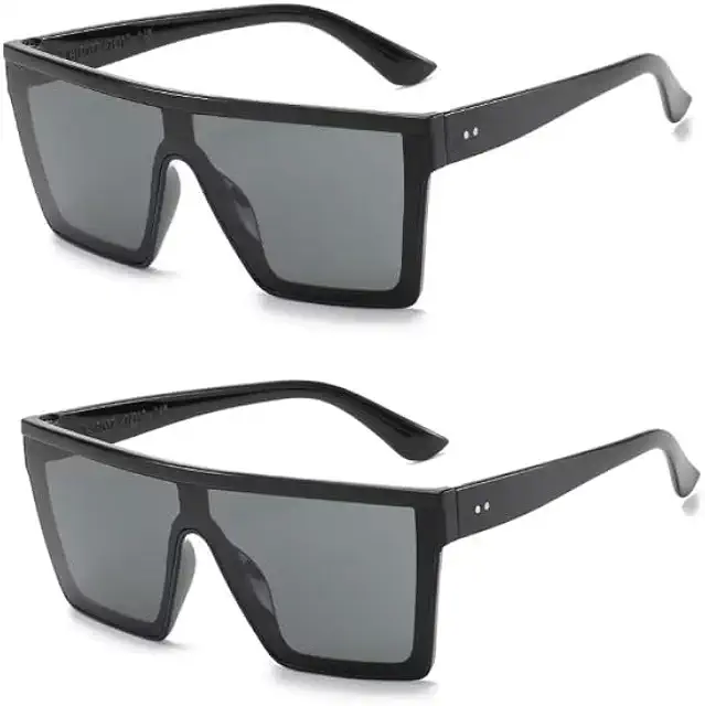 Vintage Flat Top Oversized Square Sunglasses - Celine Glasögon