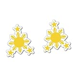 2 x Pegatinas de PHILIPINO de vinilo con diseño de flag Bumper Water Proof