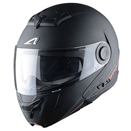 Astone Helmets - RT800 SOLID - Casque de moto modulable - Casque de moto 2 en 1 - Casque polyvalent route et ville - Casque en polycarbonate - exclusive matt black S