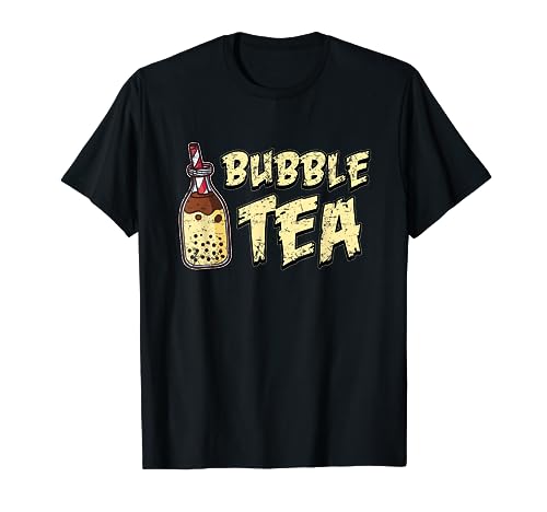 Bubble Tea Perlen Bubble Tea Makes Me Happy Boba Bubble Tea T-Shirt