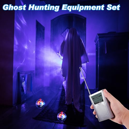 Saillong O kit de caça com 2 fantasmas inclui caixa fantasma, equipamento de caça paranormal, ferram