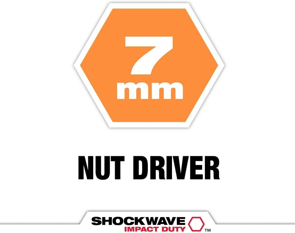Milwaukee 49-66-0707 7mm x 2-9/16" Shockwave Impact Nut Driver 10pk