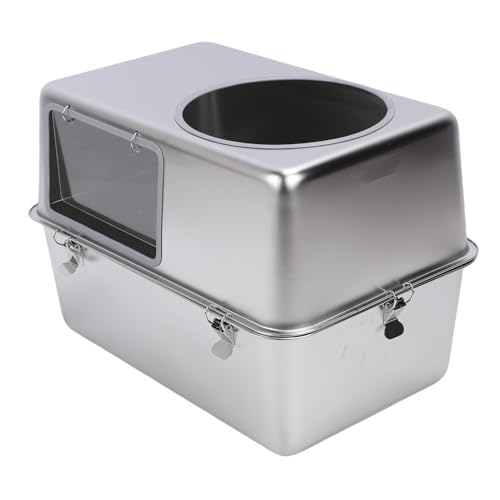 Caja de arena de acero inoxidable con tapa y scoop miniatura 2