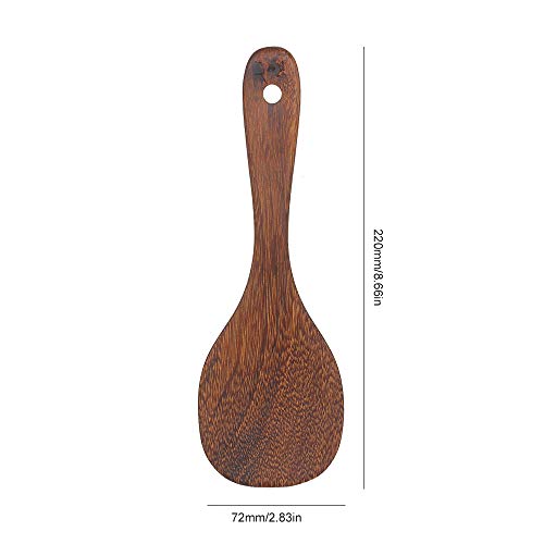 Colher de arroz Wengé Colher de arroz antiaderente Pá de arroz Resistente ao calor Utensílio de cozi