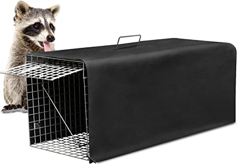 Trap Cage Cover, Animal Trap Cage Cover Small Animal Trap Cover For 1-Door Humane Cat Trap 32 X 10 X 12Inch, [Just Cover，No Cage] #TOP16
