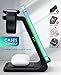 3 in 1 Wireless Charging Station, 2026 Upgraded Fast Desk Charger Station for iPhone 17 16 15 14 13 12 Pro Max Plus, Charger Stand for Apple Watch 10 9 8 7 6 5 4 3 2 SE, Airpods 4 3 2 Pro(Black)
