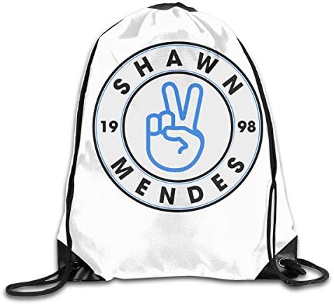 Pobilay Shawn Mendes Drawstring Backpack Rucksack Shoulder Bags Training Gym Sack for Man and Women