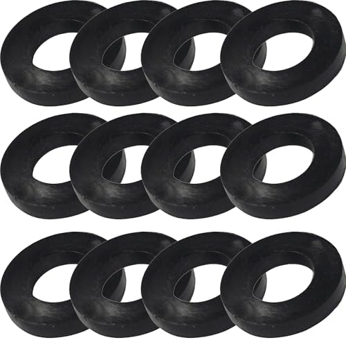 M6 x 5mm Black Nylon Spacers Standoff Washers, Pack of 12 โ Cylindrical Insulating Plastic Bushing for PCB, Electronics, Motherboard, Robotics & DIY