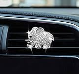 Car Air Fresheners Vent Clips Cute Bling Diamond Elephant Car Air Conditioning Outlet Clip...