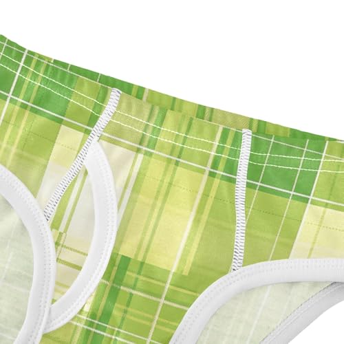 KLL Green Plaid Toddler Boys Comfort Underwear Cute Undies4