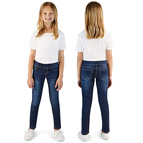 Girls’ Jeans 5 Pocket Knit Denim Jogger Pants for Kids Pull On Stretch Jeggings www.denim.fit 2