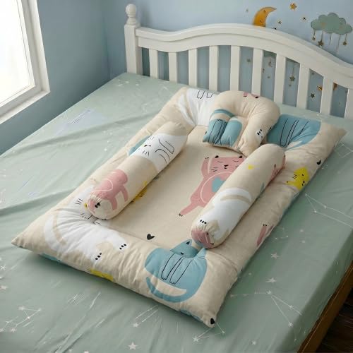 Image of StarAndDaisy Newborn Baby Bedding Set, Baby Bed Soft & Breathable, Godari Boys & Girl Design.