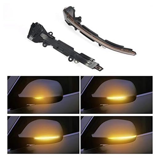 UMIWE Indicador Espejo DináMico Luces De SeñAl De Giro LED Lentes LáMpara Coche Asambleas, Parpadeo Secuencial Indicador De Espejo De Ala Accesorios De Carro Per S-EAT Leon Ibiza Arona - Atractivas