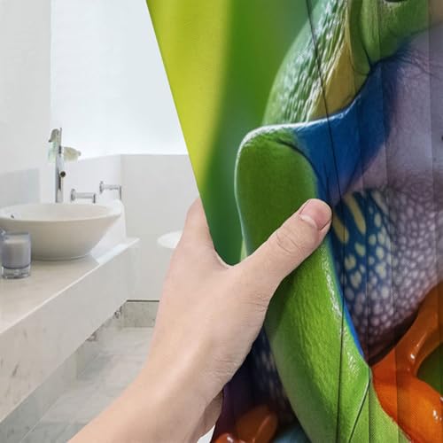 Rideau de douche rainette 180x180 cm en tissu polyester imperméable
