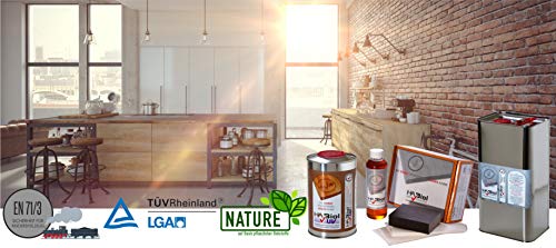 Holzöl innen + außen: Holzschutz auf Leinölbasis | 250ml Möbelpflege Öl zur vielseitigen Anwendung mit UV Schutz | natürliche Holzpflege: farblos & lebensmittelecht Arbeitsplatten Möbel Böden aus Holz