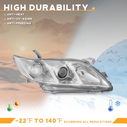 Image of WEELMOTO Anti-Fogging Headlights for 2007-2009 Toyota Camry US Version