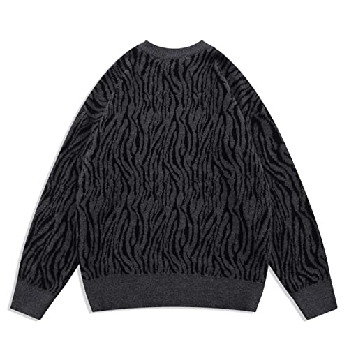 camisolas de pulôver masculinas Men's Retro Argyle Sweater Manga Longa Slim Fit Crewneck Pullover C