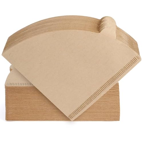 Image of APOPHIS 100 Pcs Natural Coffee Filters, Size 02 Cone Filters, Disposable Natural Paper Filters 2-4 Cup, 2 Cone for Pour Over and Drip Coffee Maker