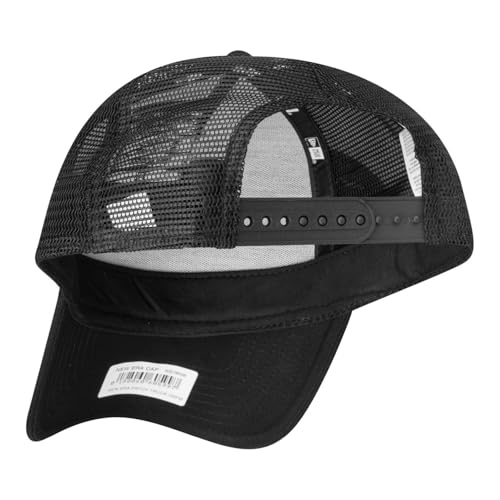 New Era Adjustable Trucker Cap - Retro Patch Noir/Khaki
